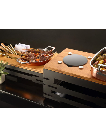 Marco Negro Mate para Buffet Multi Chef Rosseto