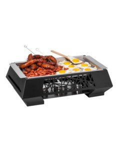 Calentador Multi Chef Negro 7" 3 Soportes Rosseto
