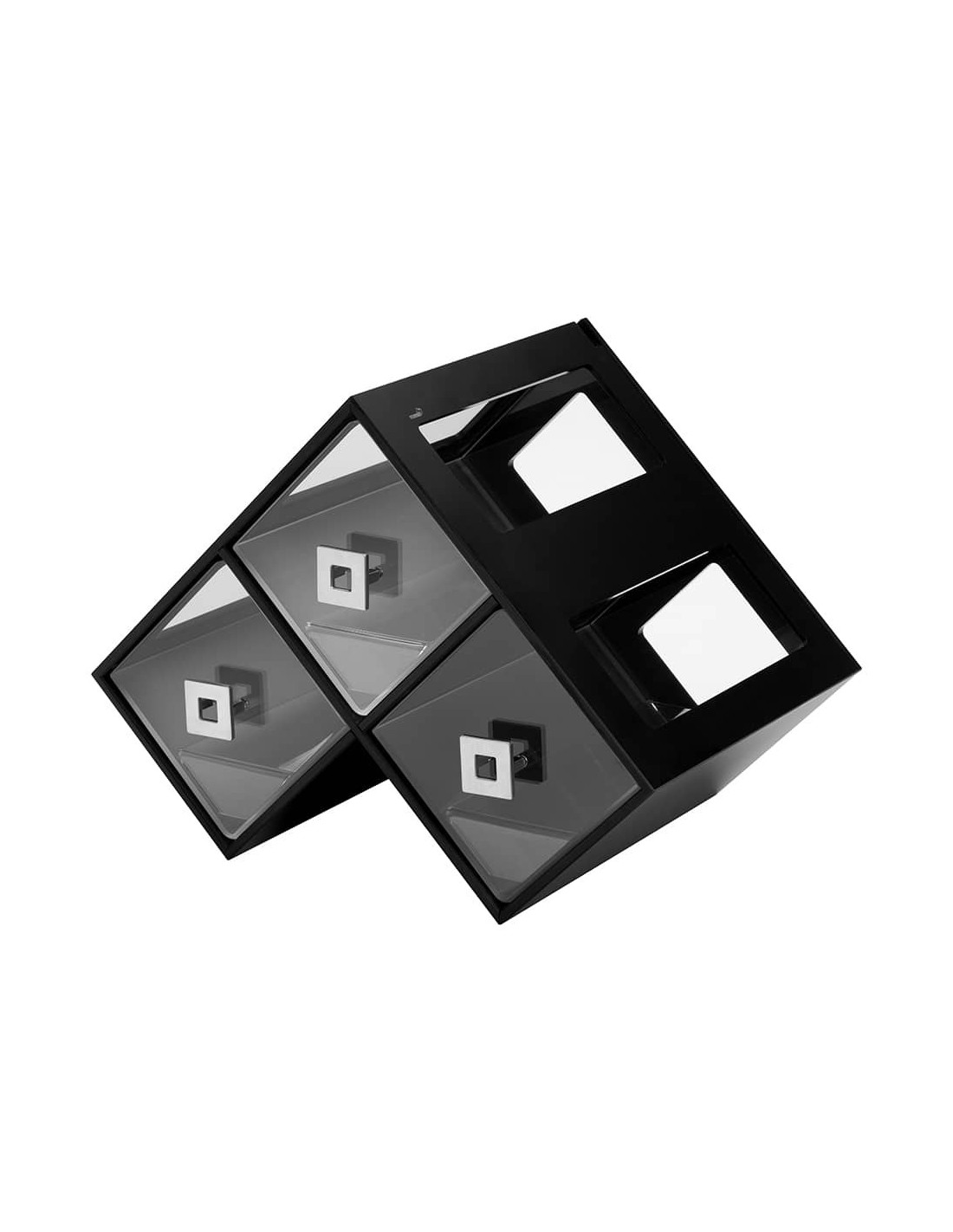 Vitrina para Pastelería Triple Negro Apilable Rosseto