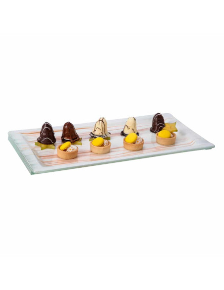 Plancha Rectangular Aroma Oro y Blanco Rosseto
