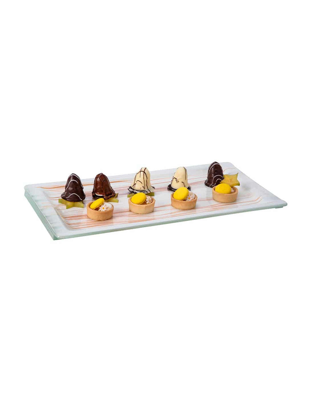 Plancha Rectangular Aroma Oro y Blanco Rosseto