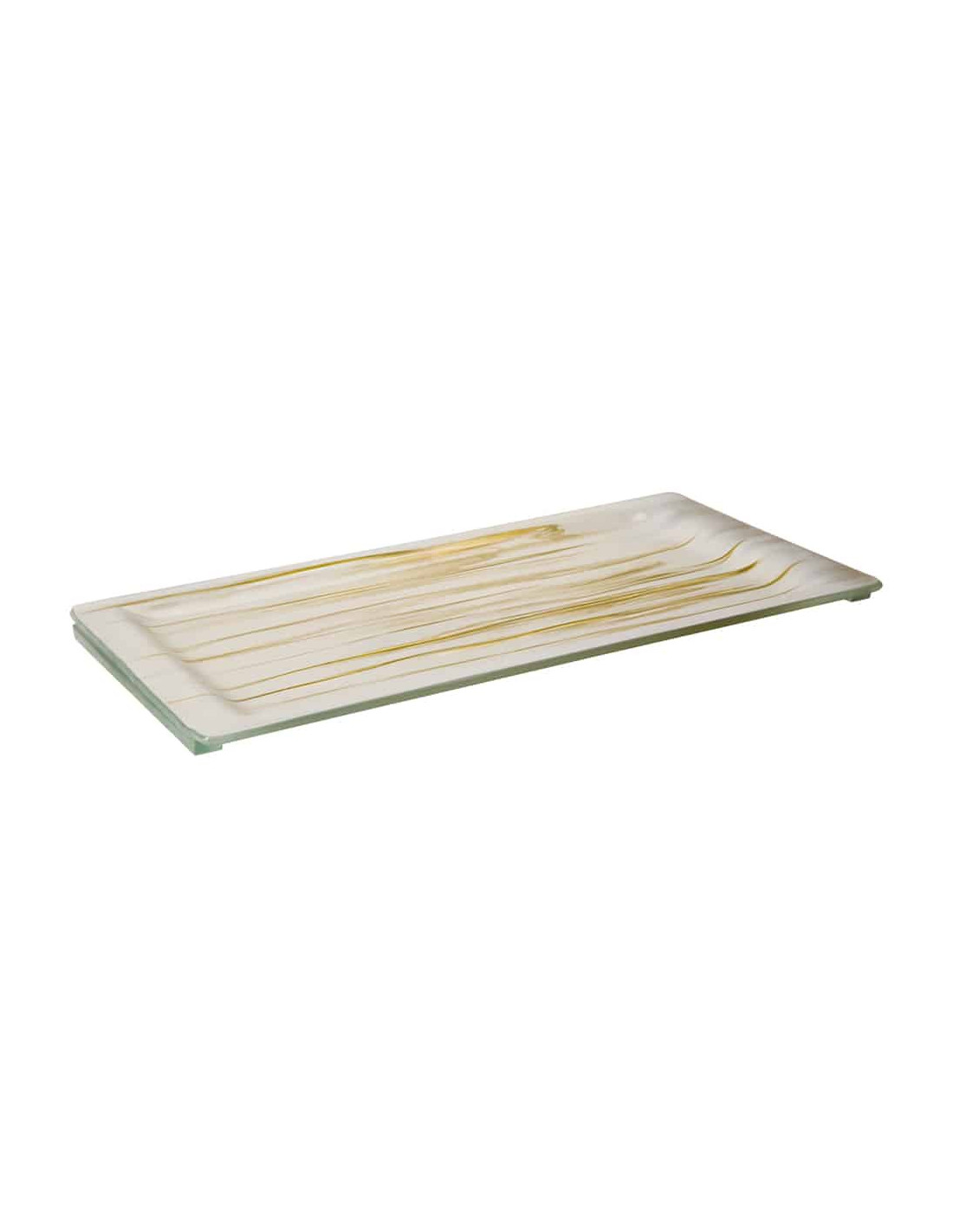 Plancha Rectangular Dorada Rosseto para Buffets de Lujo