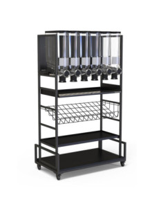 Carrito Modular para Cocina con Contenedores Rosseto