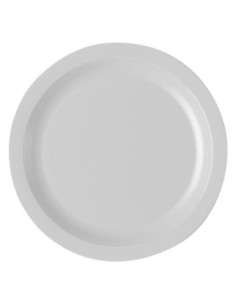 CAMBRO - 9CWNR-148 - Plato llano - 22,9 x 22,9 cm - Policarbonato Blanco