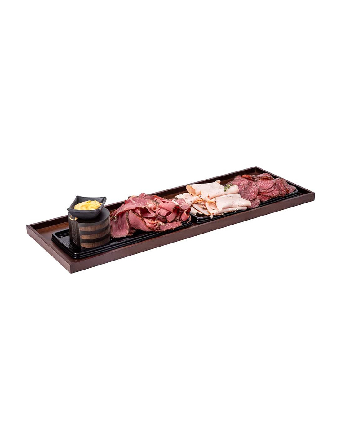 Estantería rectangular grande de nogal para hostelería Rosseto