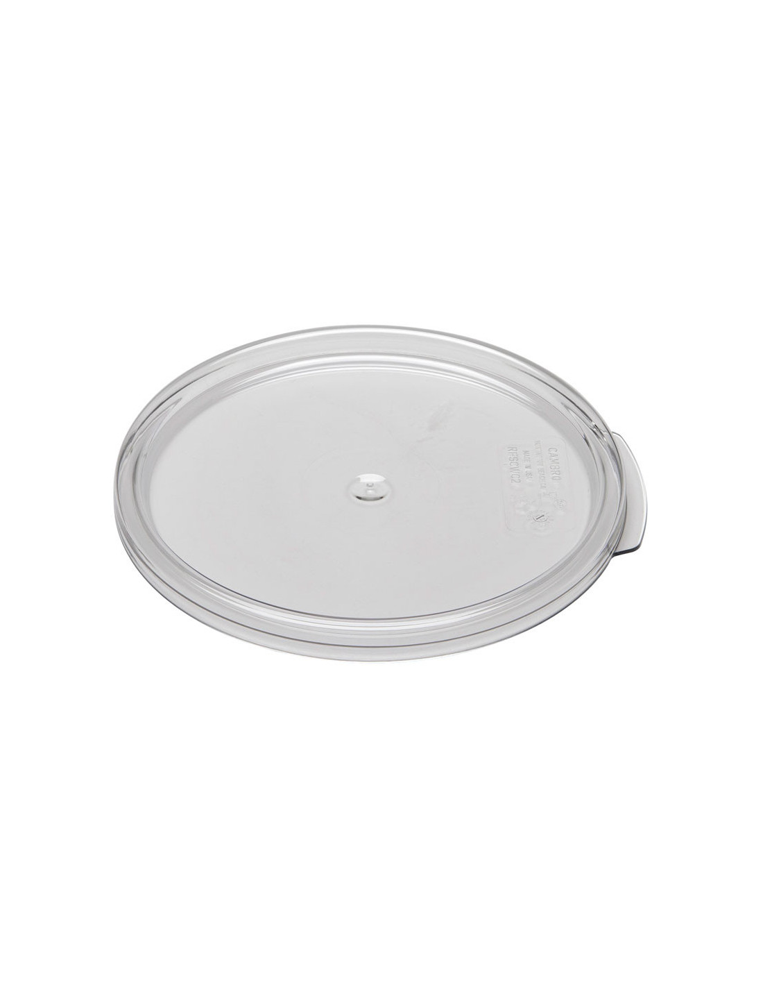 CAMBRO - RFSCWC2-135 - TAPA para recipiente redondo (no incluido) de 1,9 l. y 3,8 l. - 20,8 x 20,8 cm - Policarbonato - Transpar