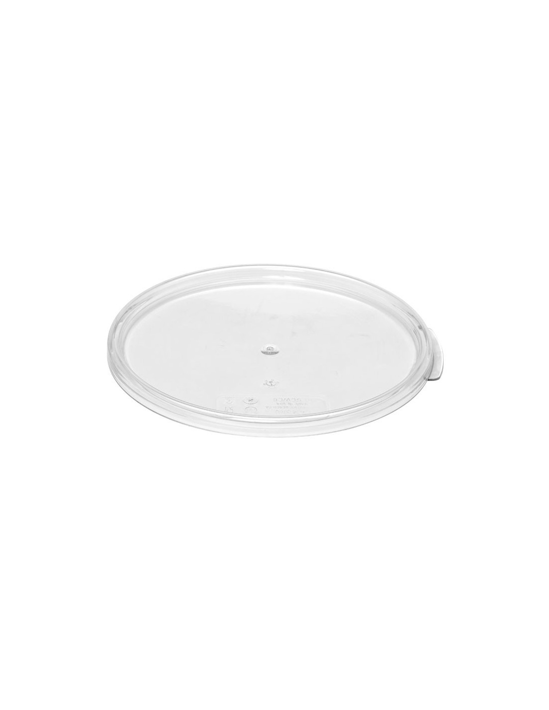 CAMBRO - RFSCWC6-135 - TAPA para recipiente redondo (no incluido) de 5,7 l. y 7,6 l. - 25,2 x 25,2 cm - Policarbonato Transparen