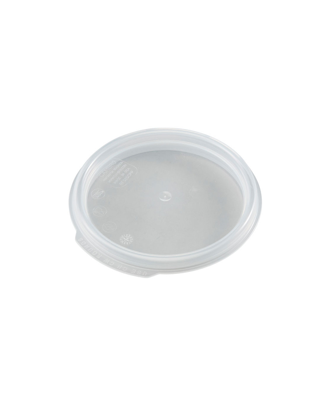 CAMBRO - RFS1SCPP-190 - TAPA con junta para recipiente redondo (no incluido) de 0,9 l. - 15,4 x 15,4 cm - Polipropileno Blanco t