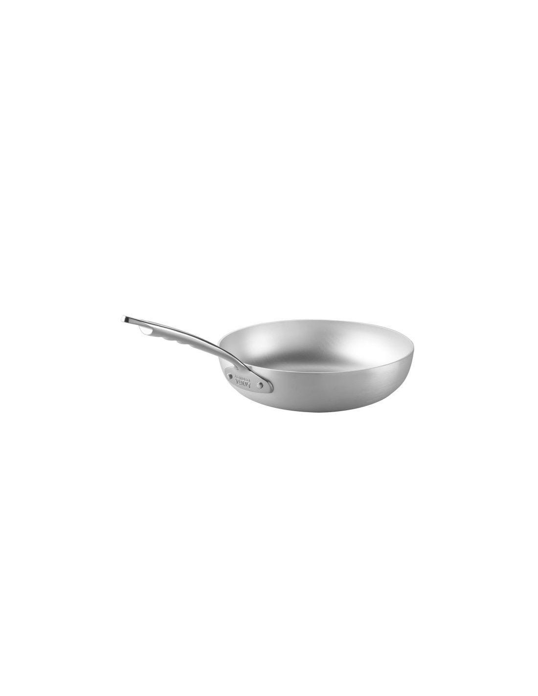 Sartén alta acampanada 1907 en aluminio de 3mm para inducción, un mango, diámetro 24cm