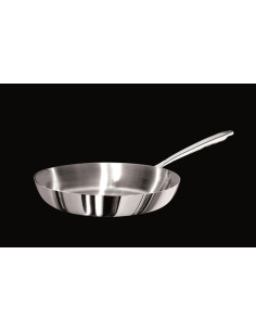 Sartén Alu-inox 1907 3 capas brillante, para inducción con un mango, diámetro 24 cm