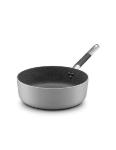 Cacerola baja Shark Skin de aluminio antiadherente de 3 mm con mango cool, diámetro 28 cm