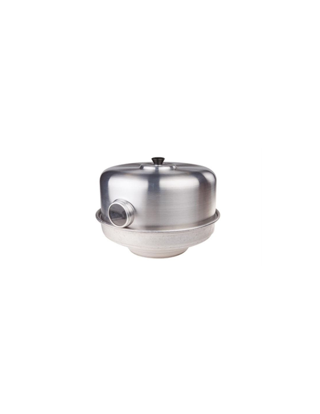 Horno con ojo con difusor de llama de acero inoxidable y moldes para tartas 10/10, diámetro 35cm