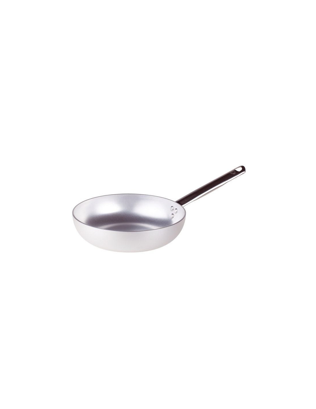 Sartén acampanada de aluminio de 3 mm con asa, 20 cm de diámetro
