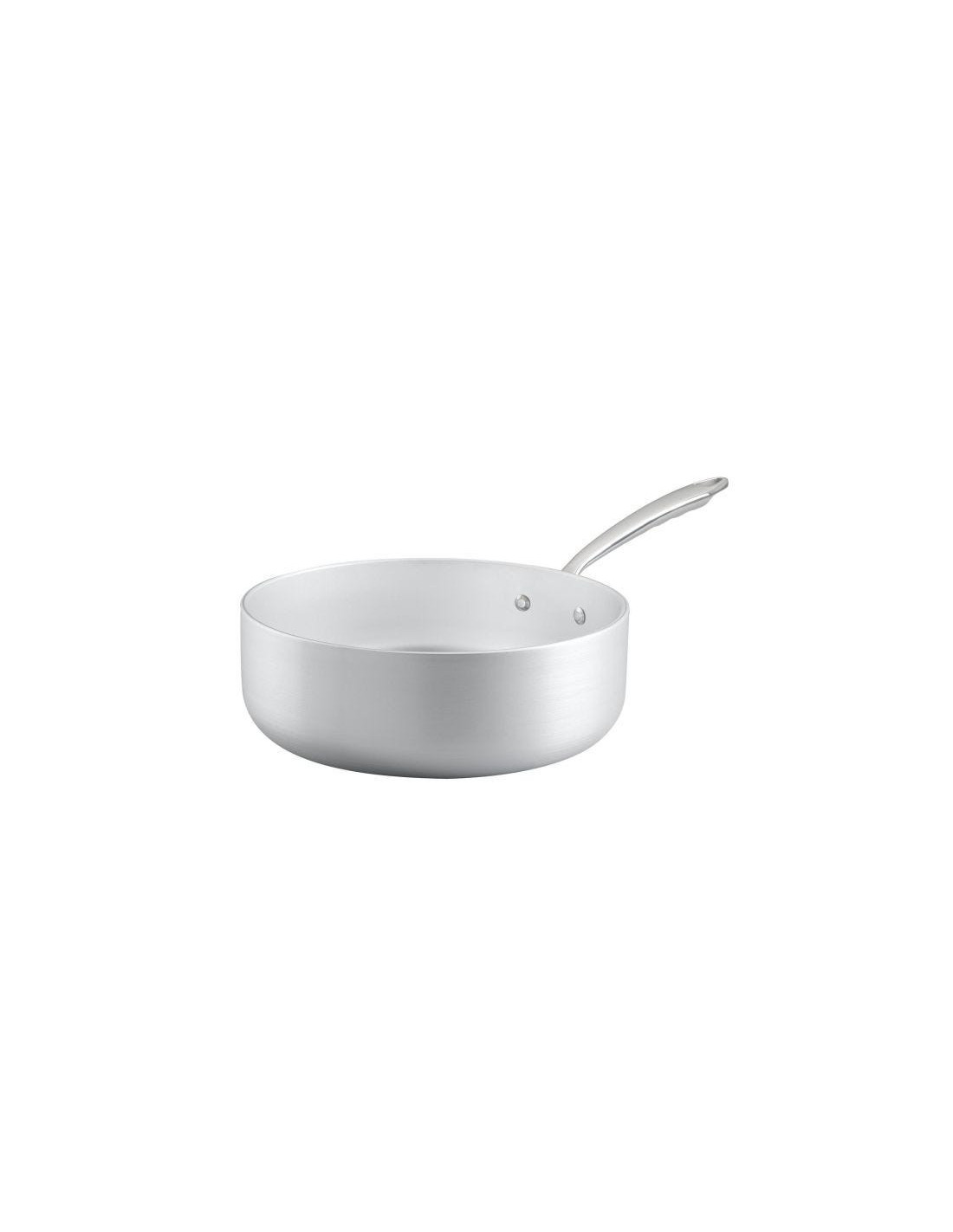 1907 Cacerola baja de aluminio de 5mm para inducción, un mango, diámetro 20cm