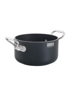 Cacerola alta AlBlack 1907 en aluminio antiadherente de 5mm, dos asas, diámetro 28cm