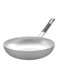 Sartén de inducción de aluminio de 3 mm de espesor con mango frío, diámetro 32 cm