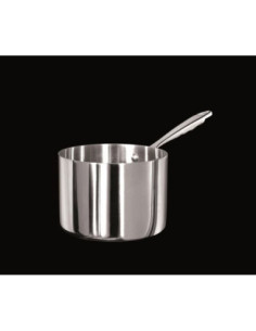 Cacerola Alu-inox 1907 de 3 capas de alto brillo, para inducción con un mango, diámetro 20 cm