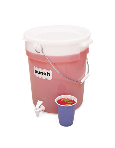 CAMBRO - DSPR6-148 - Surtidor de bebidas con tapa 21 L - 34,3 x 34,4 x 37,5 cm - Blanco