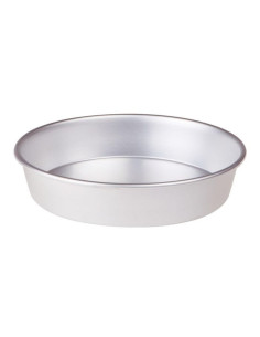 Molde cónico de aluminio para tartas con borde (alto 6 cm), diámetro 26 cm
