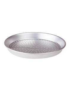 Molde redondo perforado para tartas, aleación 3003, diámetro 40 cm