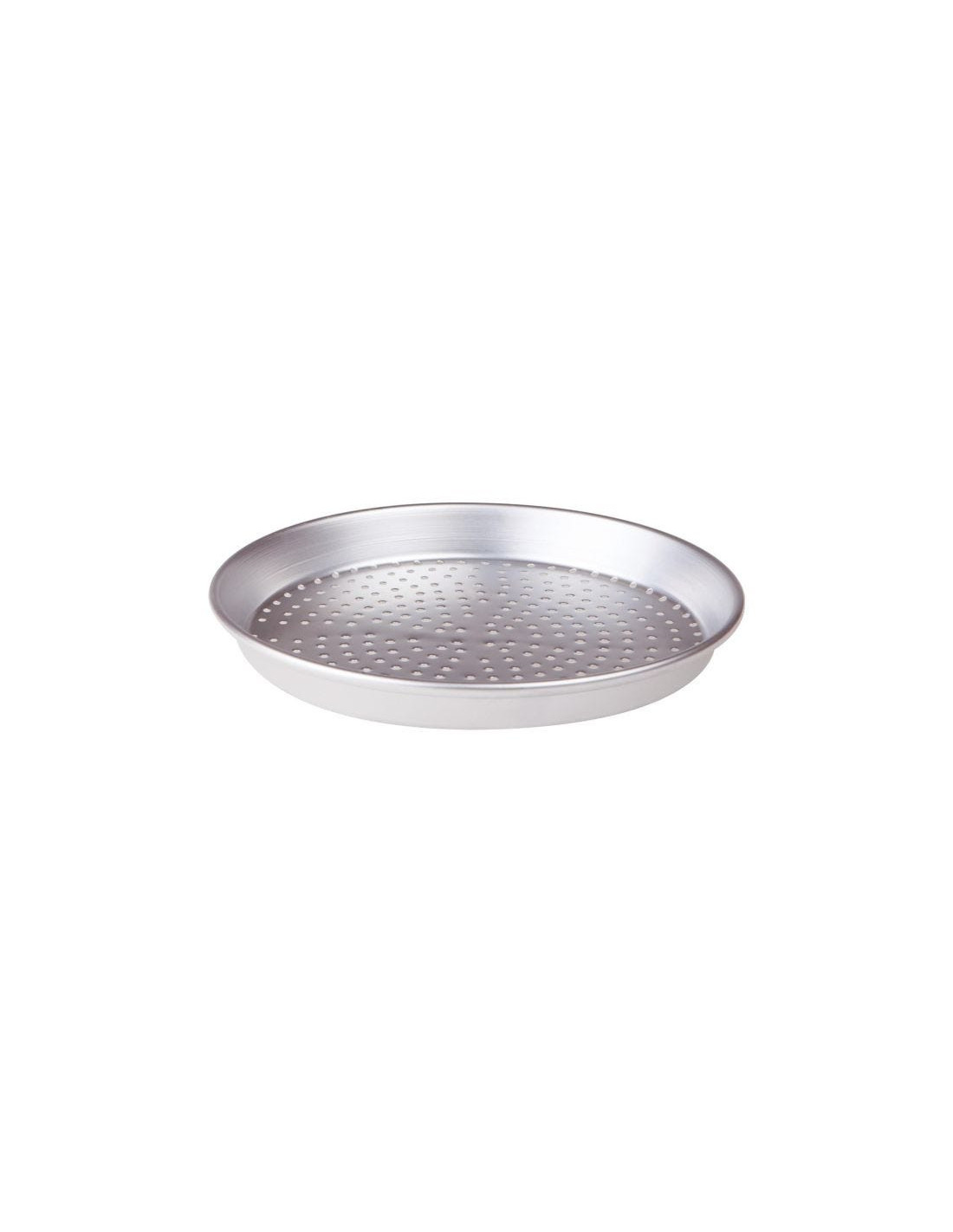 Molde redondo perforado para tartas, aleación 3003, diámetro 28 cm