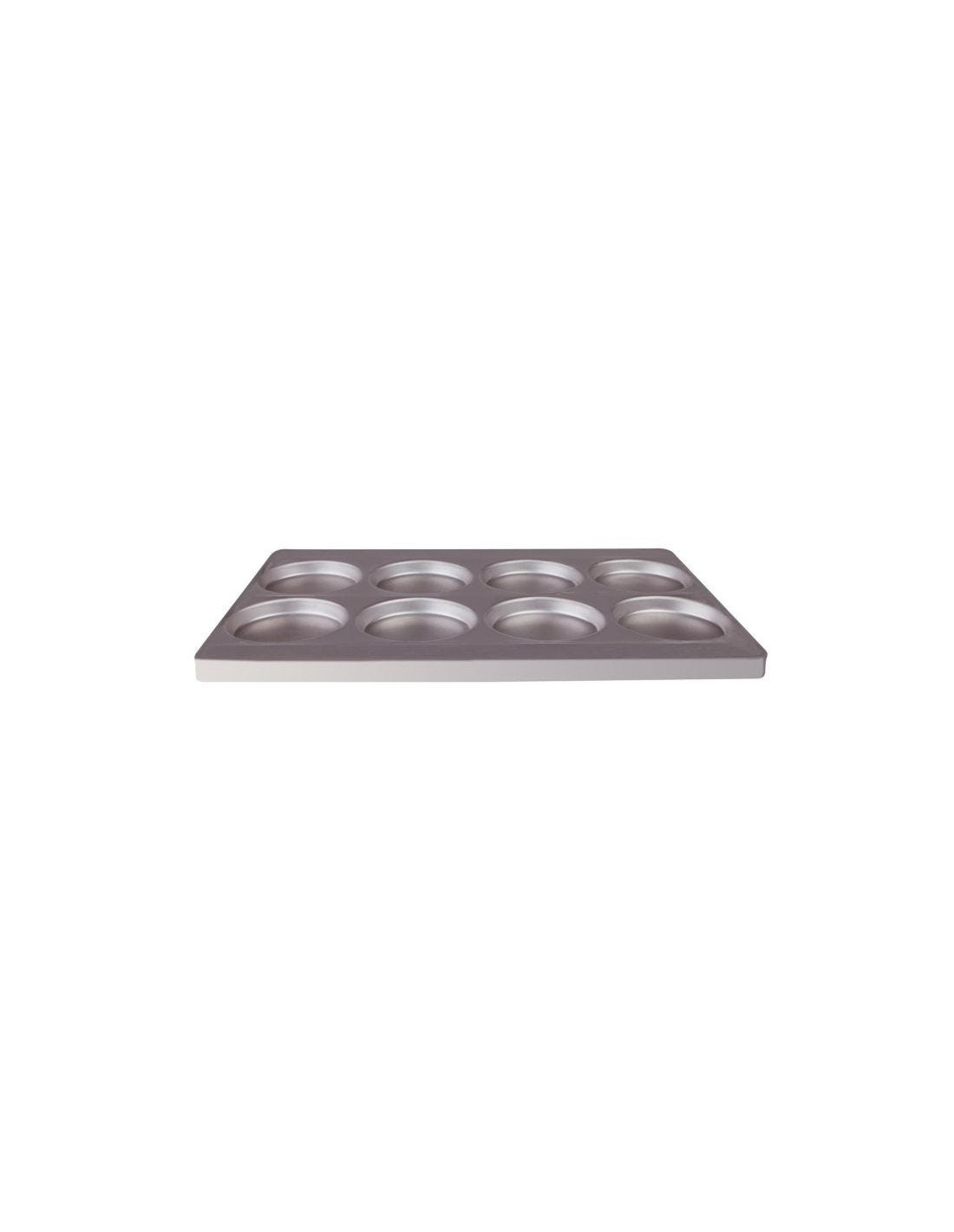 Molde para focaccia de aluminio (8 moldes Ø 14), tamaño 60x40cm
