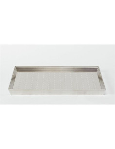Bandeja de horno rectangular microperforada (agujero de 6 mm) de aleación de aluminio 3007, tamaño 60x40cm