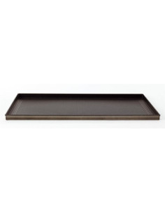 Bandeja de horno rectangular microperforada de 2 mm de aleación de aluminio 3003 con revestimiento antiadherente 60x40cm