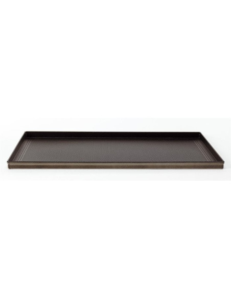Bandeja de horno rectangular microperforada de 2 mm de aleación de aluminio 3003 con revestimiento antiadherente 60x40cm