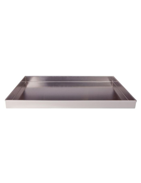 Bandeja de horno rectangular en aleación de aluminio 3003 con bordes rectos, tamaño 60x40cm