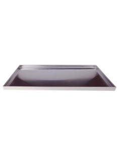 Bandeja de horno rectangular en aleación de aluminio 3003, espesor 1,2 mm con bordes rectos, tamaño 60x40cm