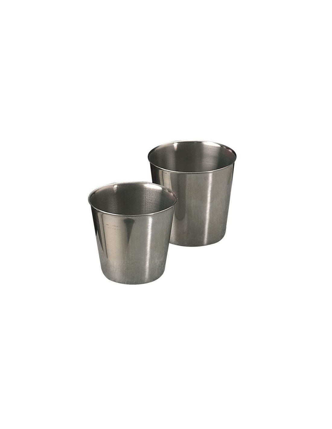Molde de acero inoxidable 18/10 para flan alto, diámetro 7 cm.