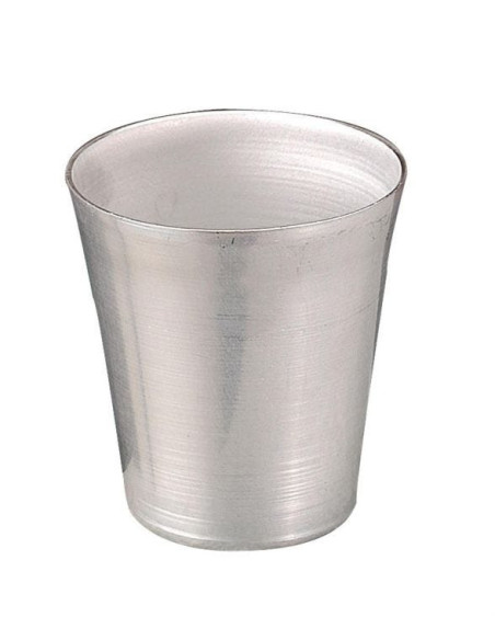 Molde alto de aluminio para flan, diámetro 7 cm.