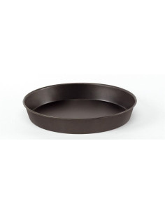Molde para pizza redondo de chapa azul (alto 4 cm), diámetro 36 cm