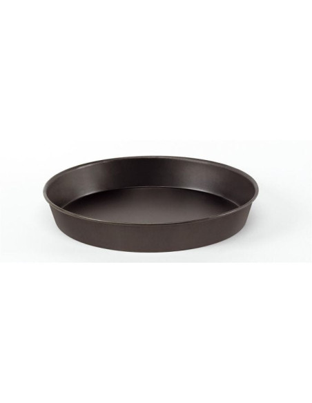 Molde redondo para pizza de chapa azul (alto 4 cm), diámetro 30 cm