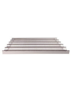 Molde para baguette de aluminio perforado, 60x40cm