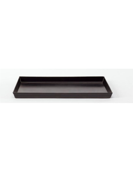 Bandeja rectangular de chapa azul para hornear pasteles y pizzas, tamaño 60x40cm