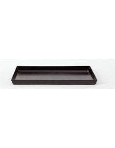 Bandeja rectangular de chapa azul para hornear pasteles y pizzas, tamaño 40x30cm