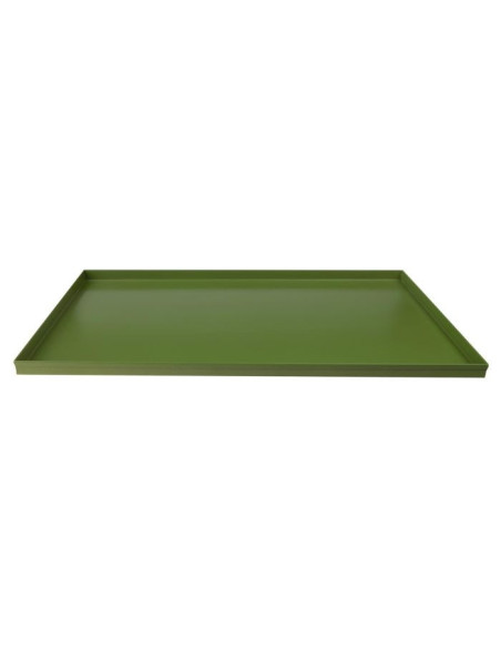 Bandeja de horno rectangular de aluminio antiadherente (recubrimiento de panadería) con bordes rectos, tamaño 80x60cm