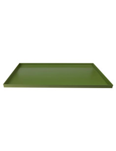Bandeja de horno rectangular de aluminio antiadherente (recubrimiento de panadería) con bordes rectos, tamaño 60x40cm