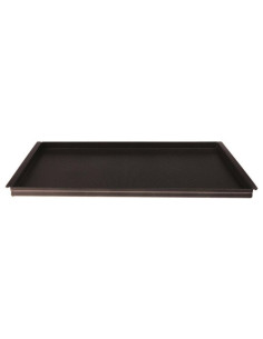 Bandeja antiadherente microperforada Gastronorm GN1/1 con riel lateral corto cm.53x32,5 h.cm.2