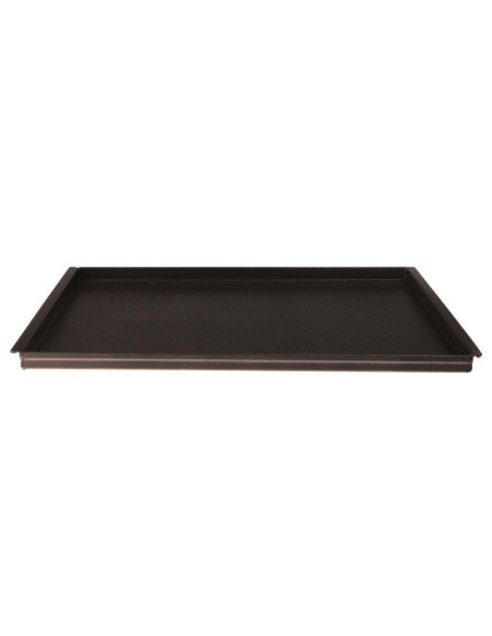 Bandeja antiadherente microperforada Gastronorm GN1/1 con riel lateral corto cm.53x32,5 h.cm.2