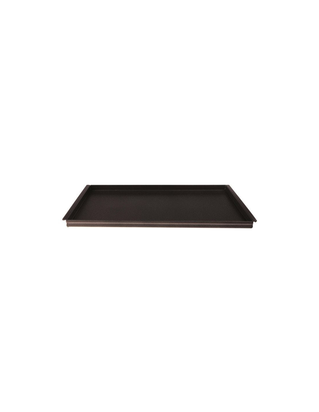 Bandeja antiadherente microperforada Gastronorm GN1/1 con riel lateral corto cm.53x32,5 h.cm.2