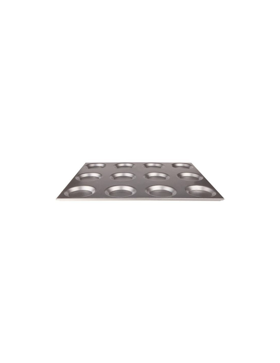 Bandeja de horno Gastronorm con 12 moldes, diámetro 12,5 cm. 53x65 h.cm.2