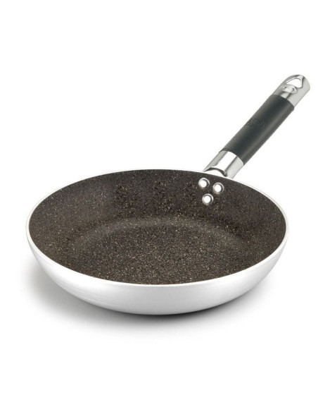 Sartén de piedra baja de aluminio antiadherente de 3 mm con mango frío, diámetro 36 cm