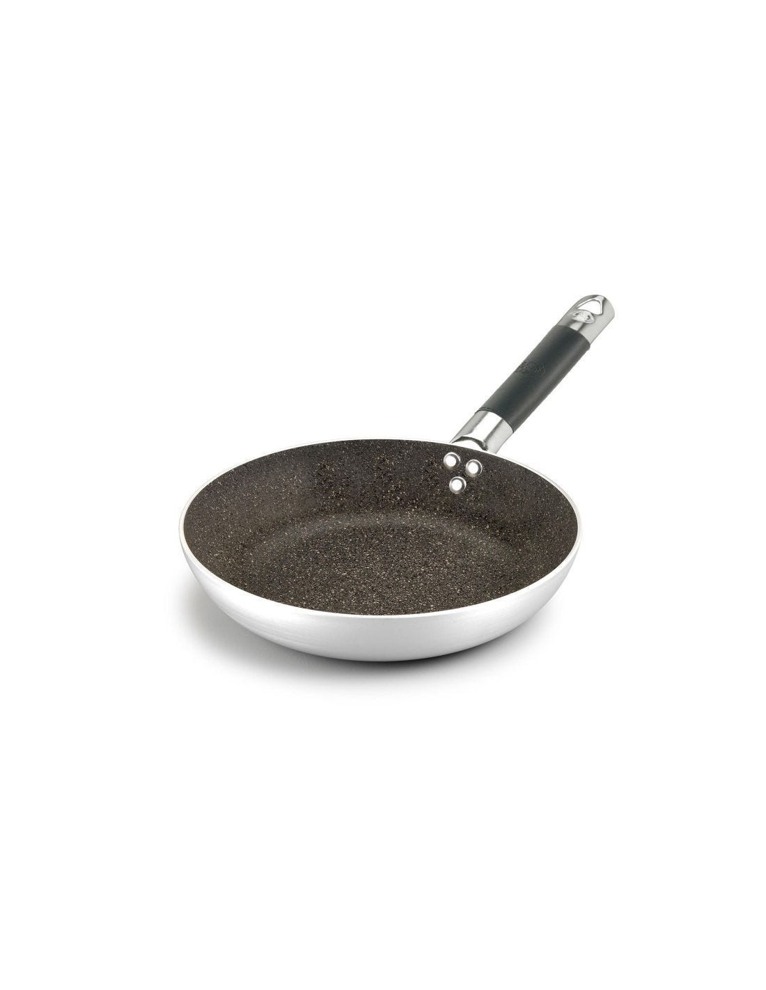 Sartén de piedra baja de aluminio antiadherente de 3 mm con mango frío, diámetro 28 cm