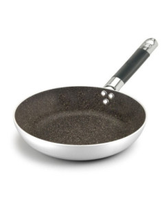 Sartén de piedra baja de aluminio antiadherente de 3 mm con mango frío, diámetro 24 cm
