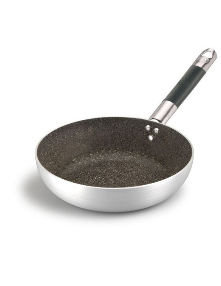 Sartén alta de piedra de aluminio antiadherente de 3 mm con mango frío, diámetro 32 cm
