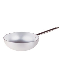 Wok radiante con fondo plano de aluminio de 5 mm, diámetro 32 cm