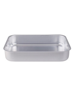 Bandeja rectangular para asar con acabado mate y esquinas redondeadas, sin tapa, tamaño 45x30cm